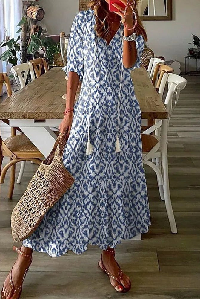 Kristy | Tassel a-Line Midi Dress