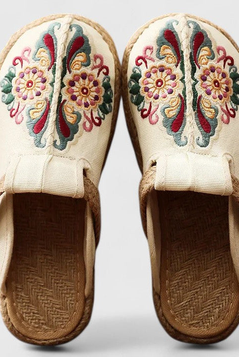 Juana | Comfortable Handmade Floral Mules