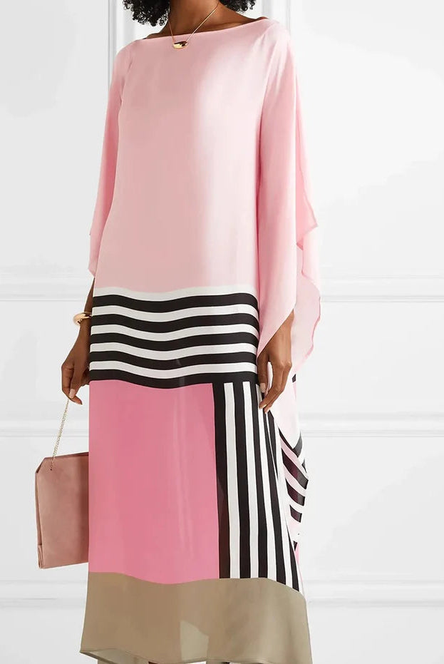 Lupe | Pink Candy Stripe Kaftan