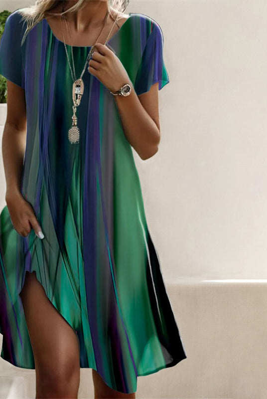 Milagros | Casual Boho Gradient Dress