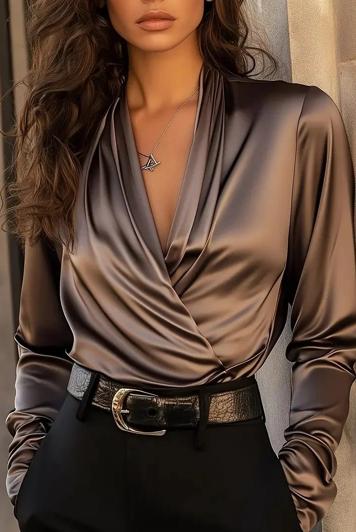 Myrna | Elegant V-Neck Top