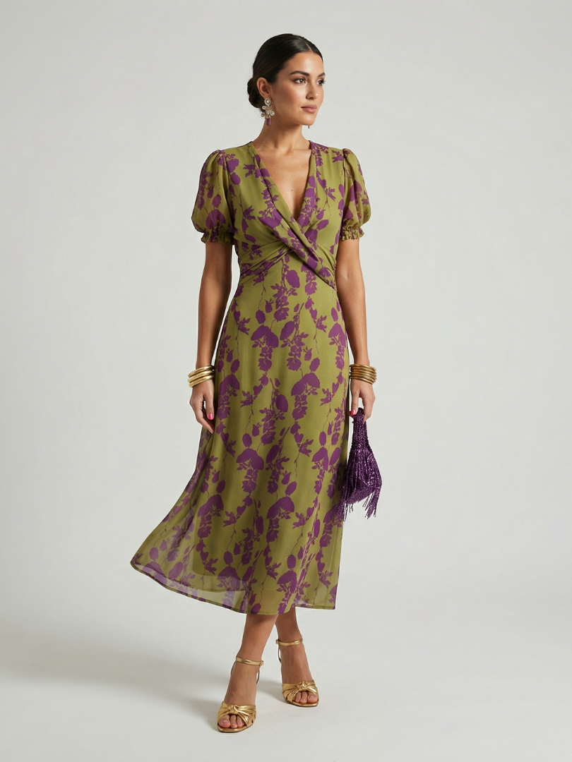Angelique | Relaxed Floral Midi Dress