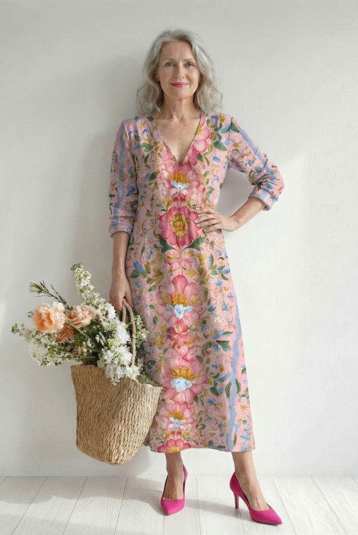 Paige | Light Form Floral Midi Dress