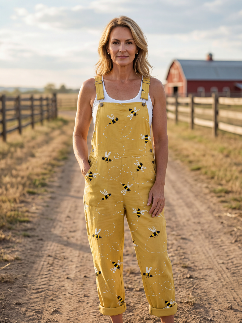 Pamela | Light Honeybee Jumpsuit