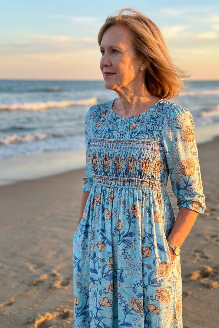 Betty | Meadow Gather Midi Dress