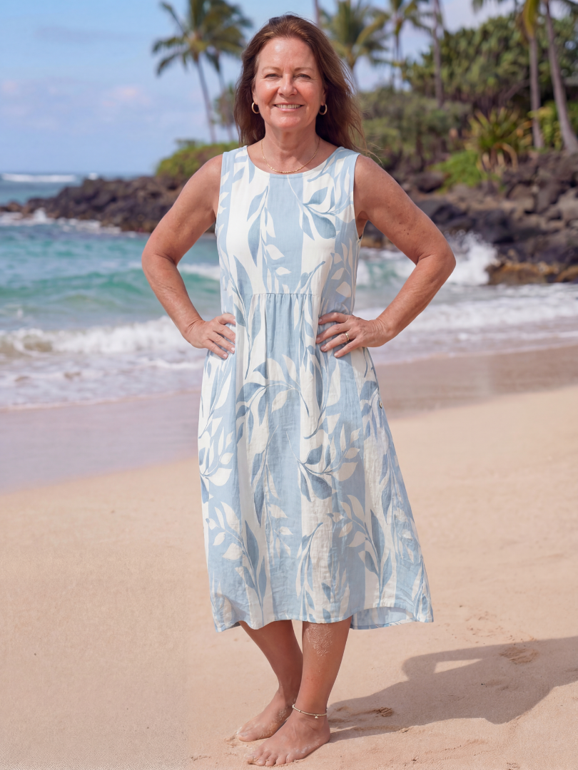 Priya | Quiet Shore Midi Dress