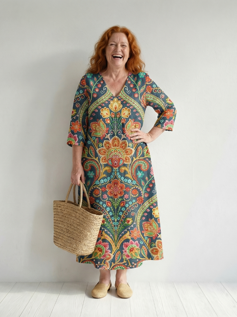Adela | Easy Shape Garden Midi Dress