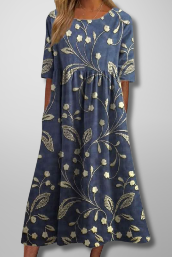 Ceci | Relaxed Floral Midi Dress