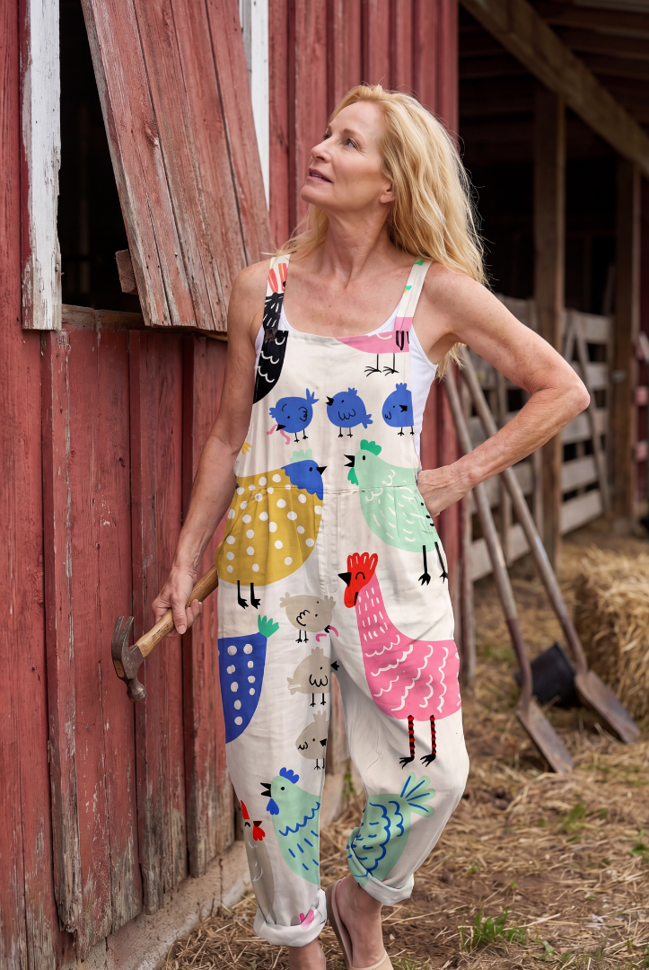 Vicki | Everyday Motif Strap Jumpsuit