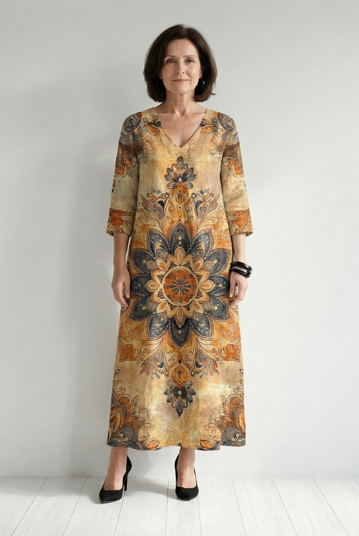 Margarita | Gentle Floral Midi Dress
