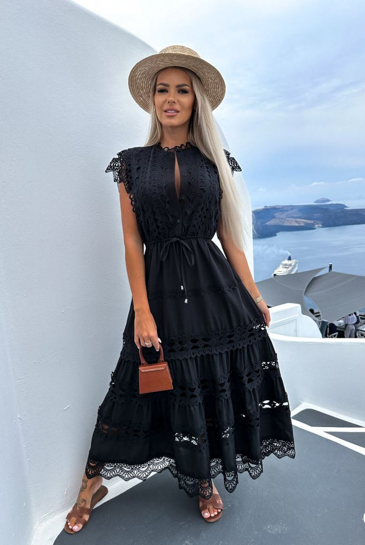 Kristin | Long Stitching Dress