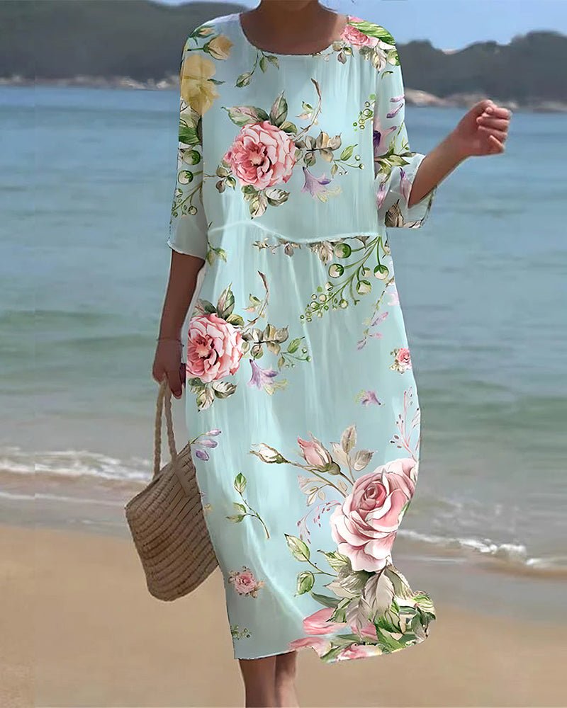 Gail | Sunset Flower Dress