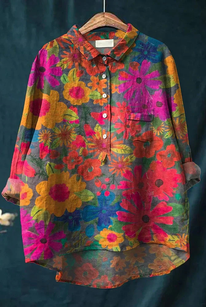 Juana | T-Shirt with Plant Art
