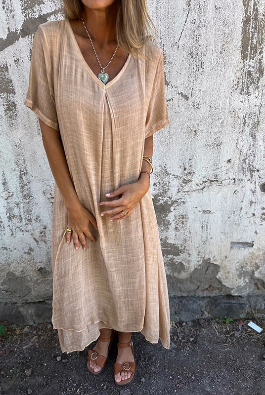 Ofelia | Loose V-Neck Dress