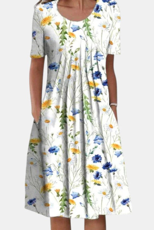 Rosy | Cotton Tummy Coverage Dress