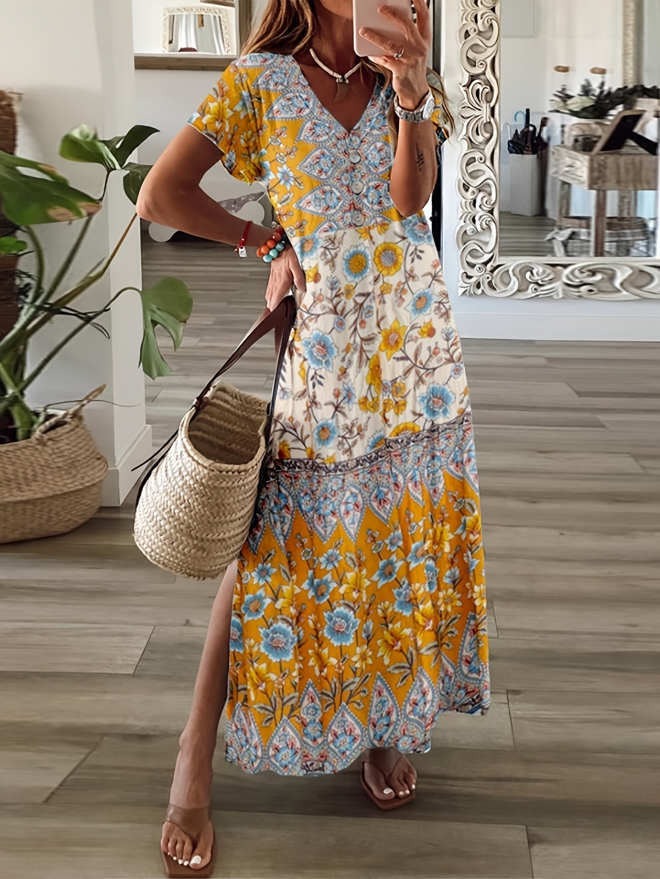 Pooja | Artistic Tummy-Flattering Dress