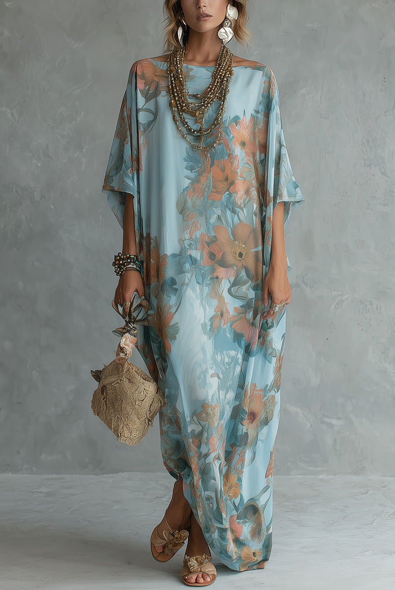 Ester | Relaxed Floral Kaftan Dress