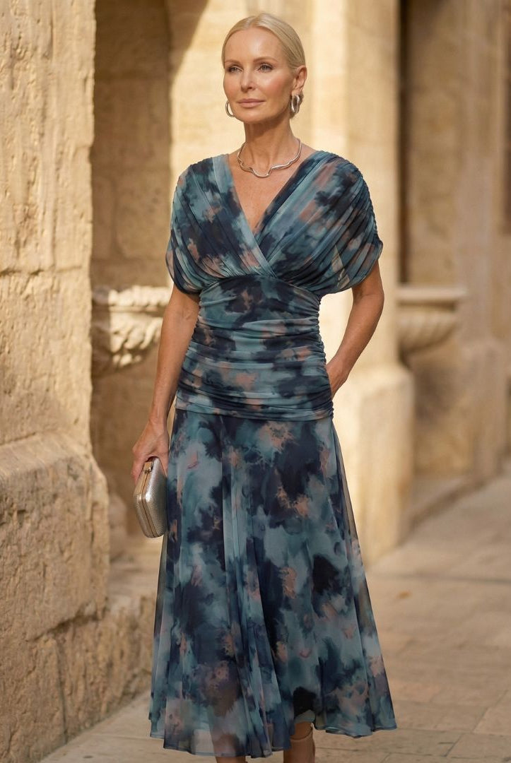 Maura | Elegant Blue Dress