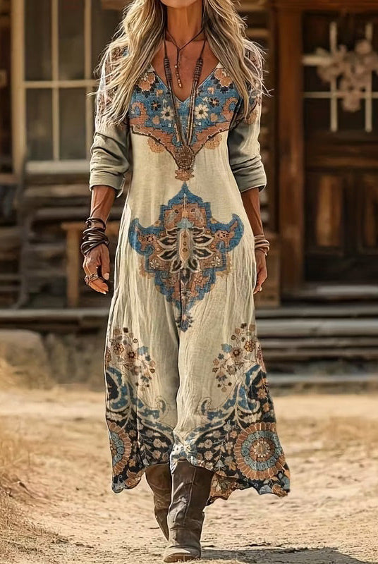 Francine | Vintage-Inspired Long Sleeve Casual Dress