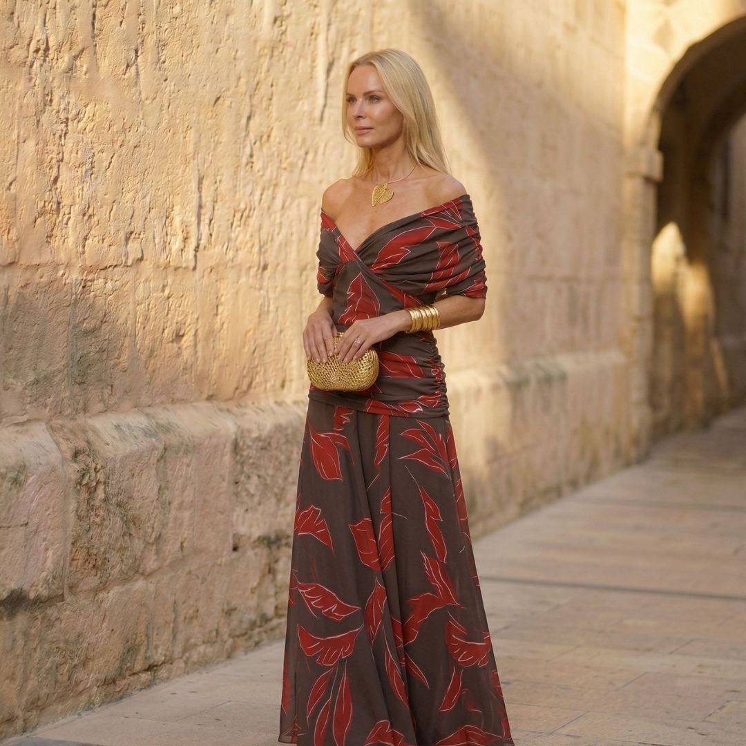 Araceli | Elegant Leaf Dress