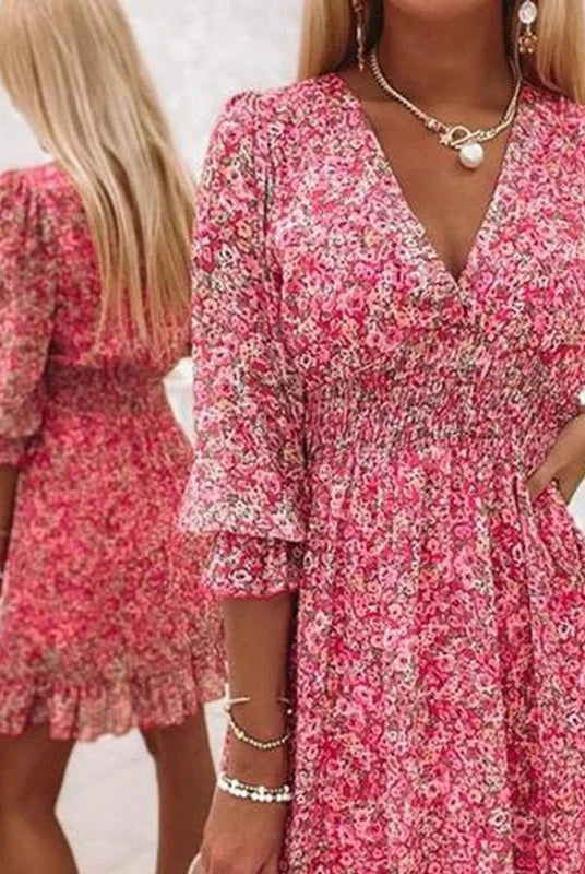 Corinne | Elegant Floral Dress