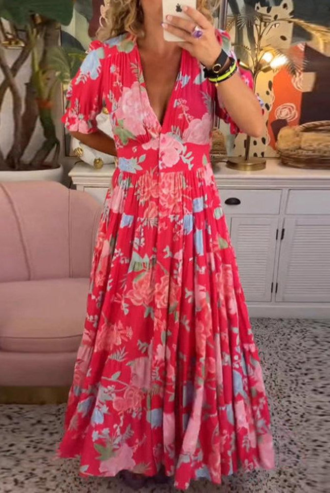 Jeannette | Vibrant Floral Dress