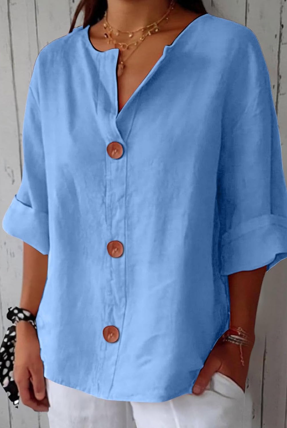 Fabiola | Loose-Fitting Summer Blouse