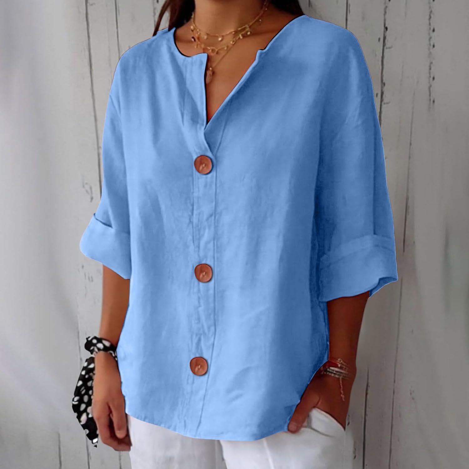 Fabiola | Loose-Fitting Summer Blouse