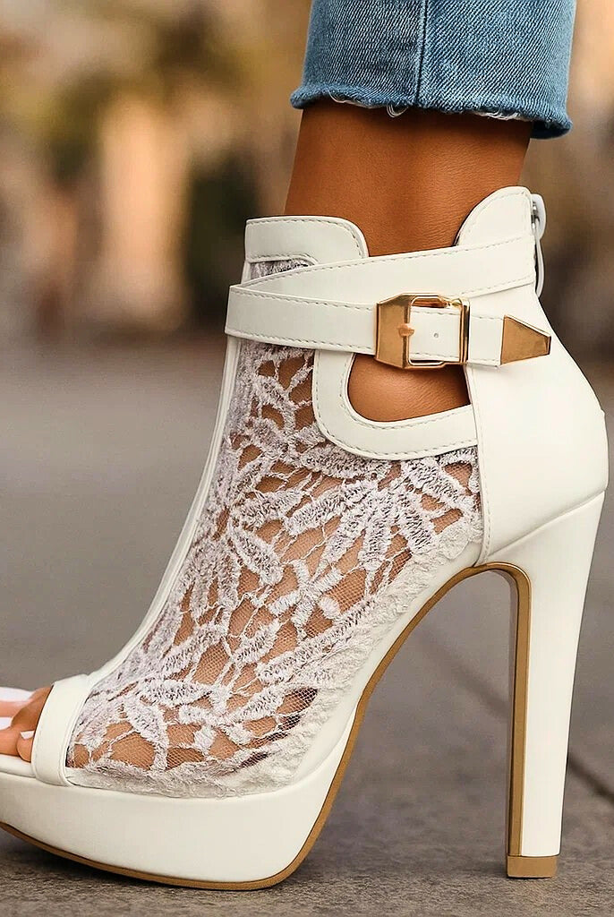 Yessica | Lace Heels