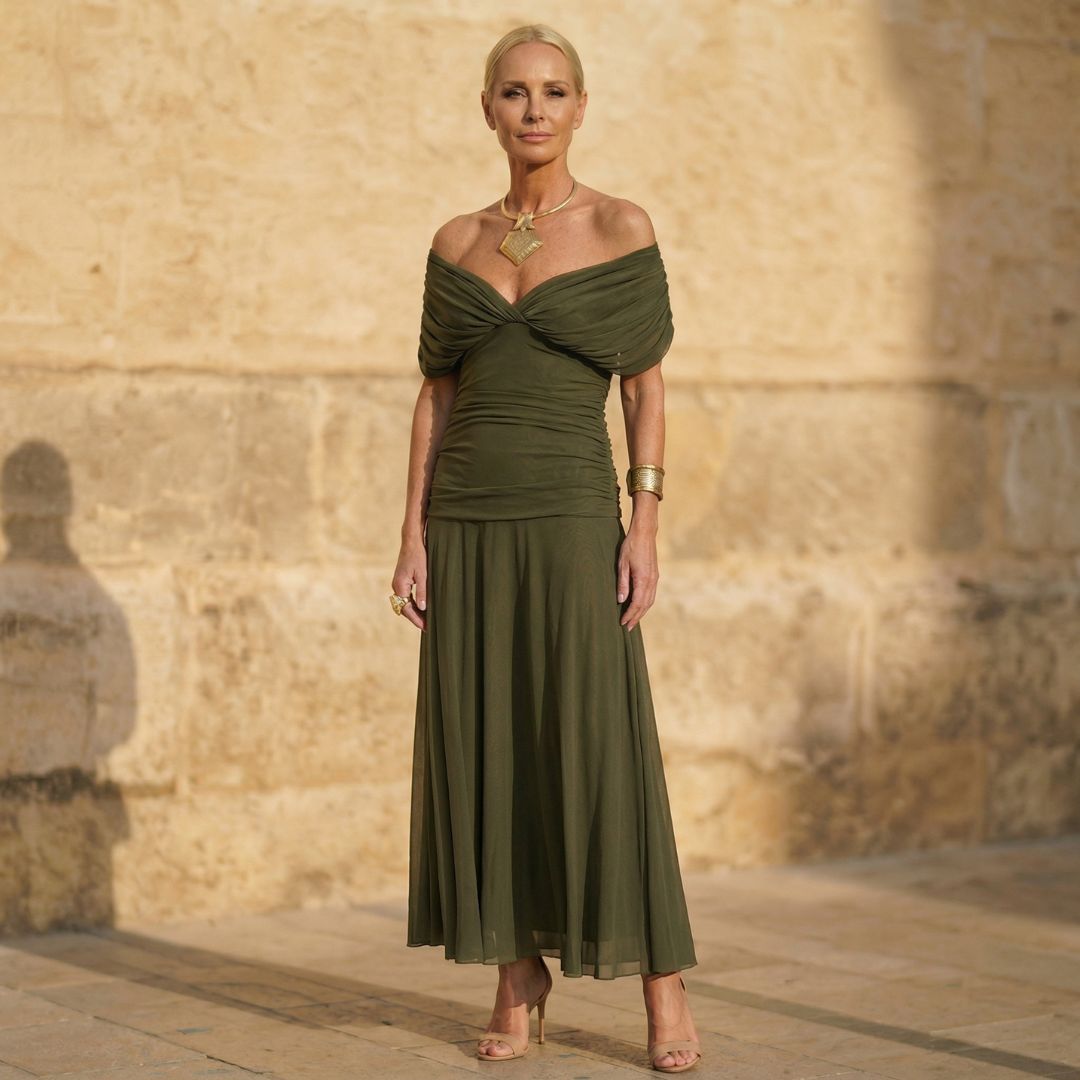 Chelsea | Elegant Green Dress