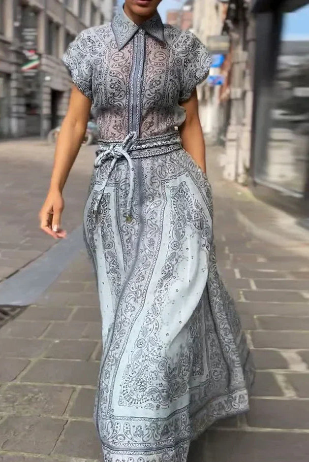 Charmaine | Two Piece Boho Print Set
