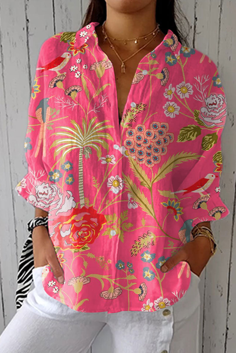 Julieta | Tropical Blossom Blouse