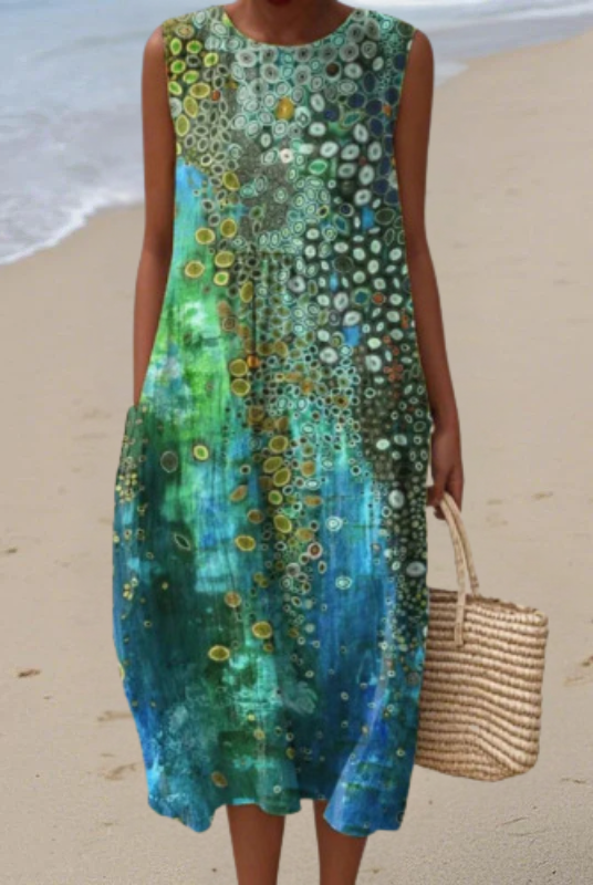 Jessy | Reef Midi Dress
