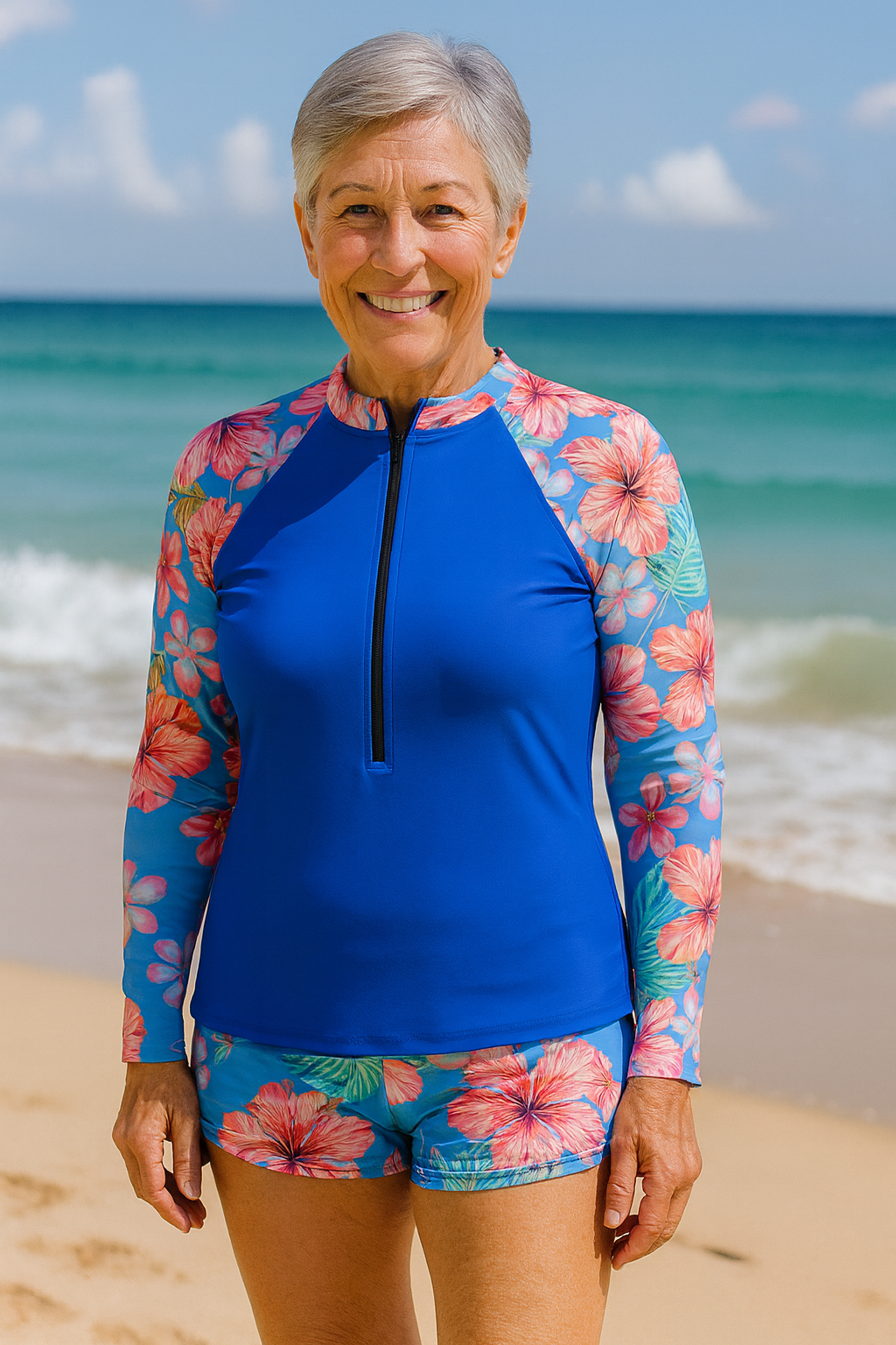 Gabrielle | Uv Protection Rash Set – Sun-Safe Elegance, All-Day Ease