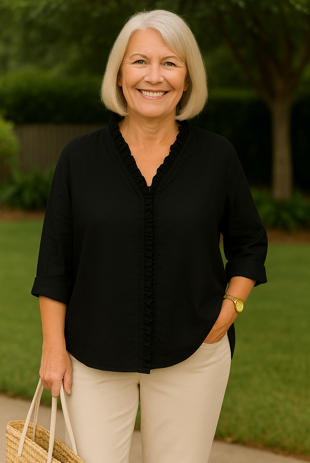 Jody | Soft Ruffle Blouse - for Real Comfort