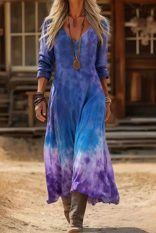 Leticia | Vintage-Inspired Long Sleeve Casual Dress
