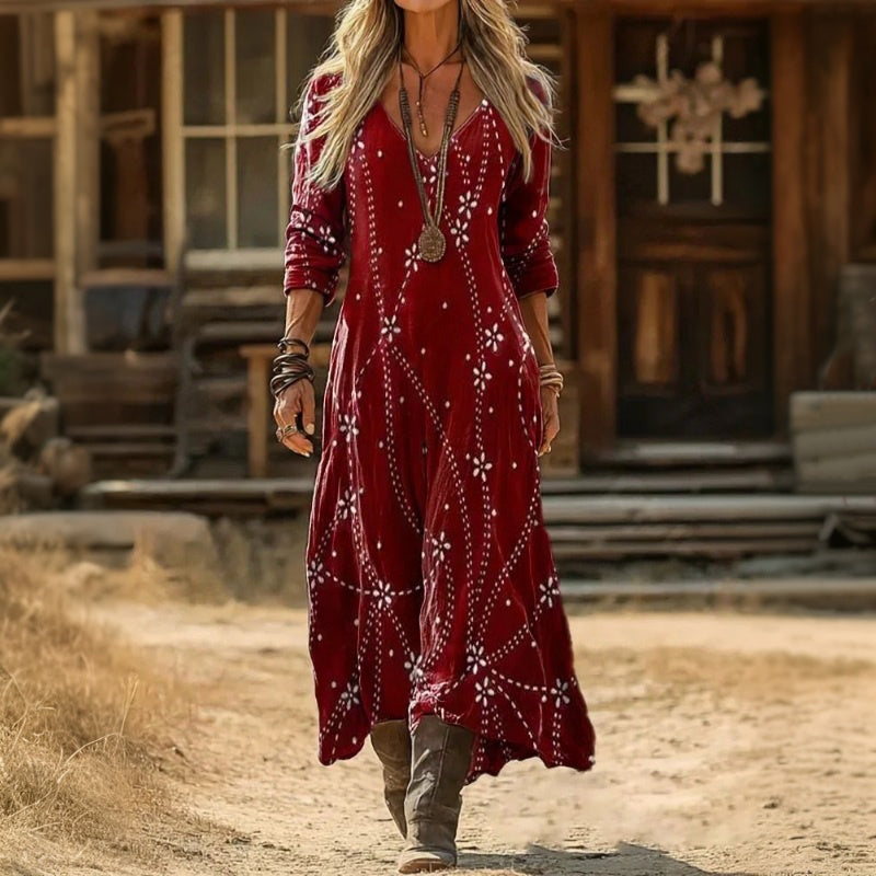 Cheryl | Vintage-Inspired Long Sleeve Casual Dress