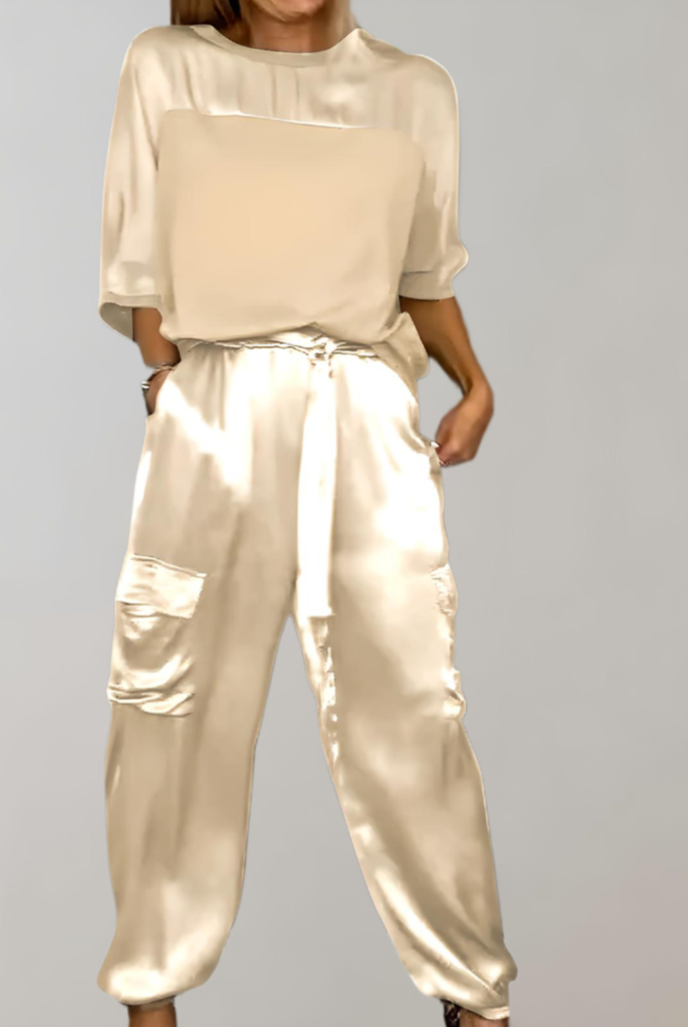 Gabby | Silky Soft Cargo Lounge Set