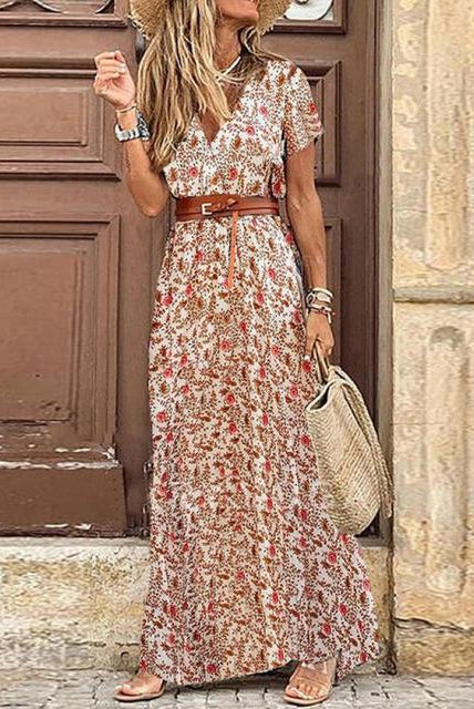 Bobbie | Long Ibiza Pleated Dress