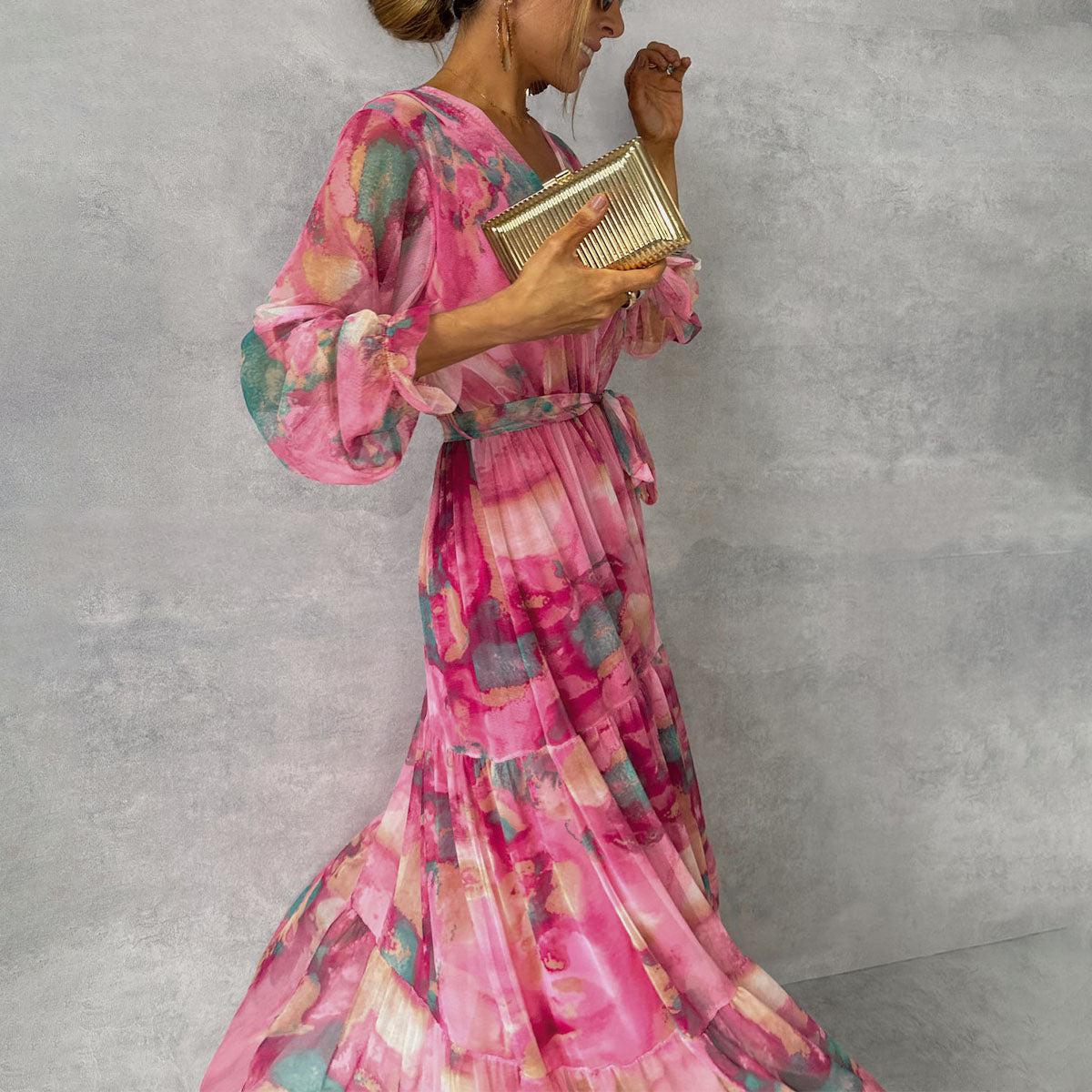 Maureen | Wrap Dress with Floral Print