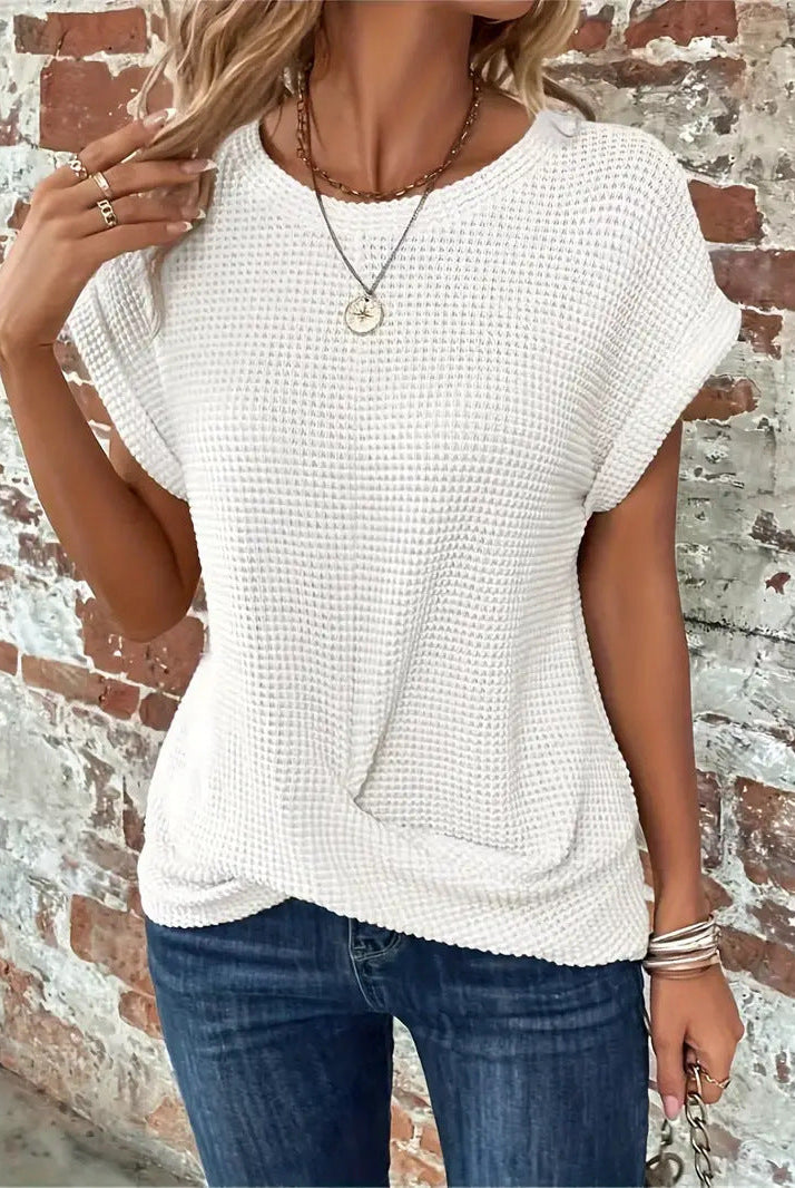 Nery | Waffle Knit Casual Tee