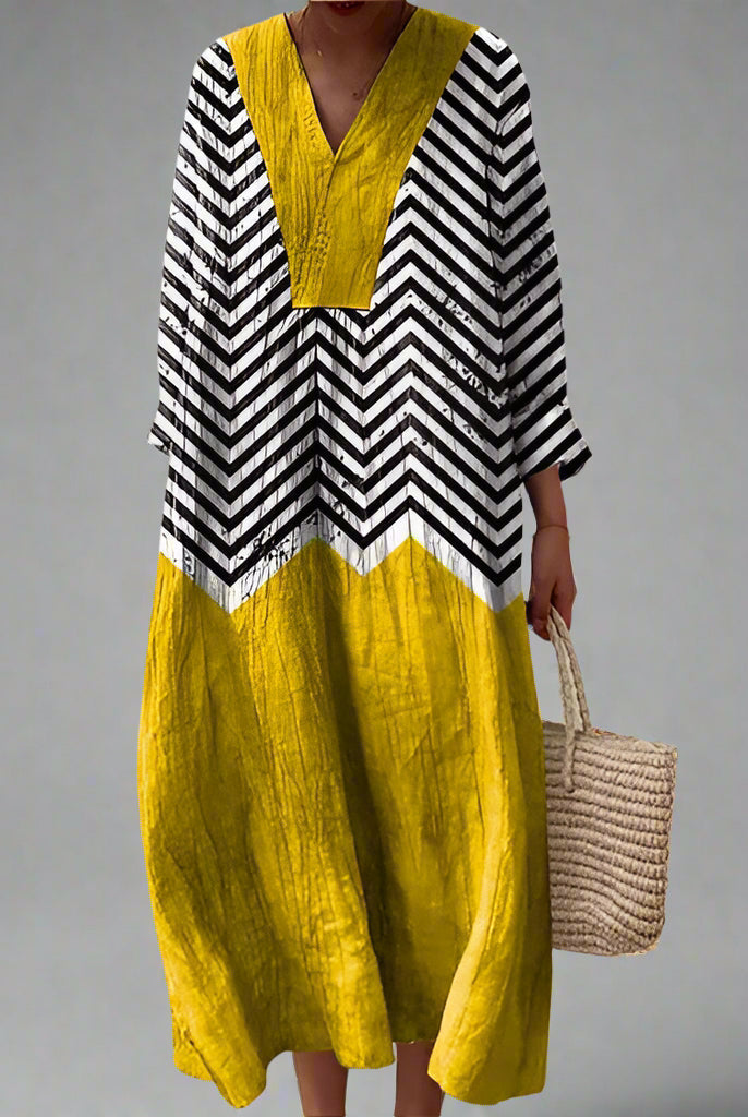 Kristine | Elegant Geometric Dress
