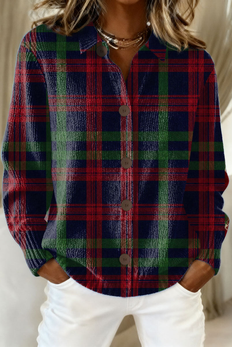 Izzy | Checkered Hoodie Blouse