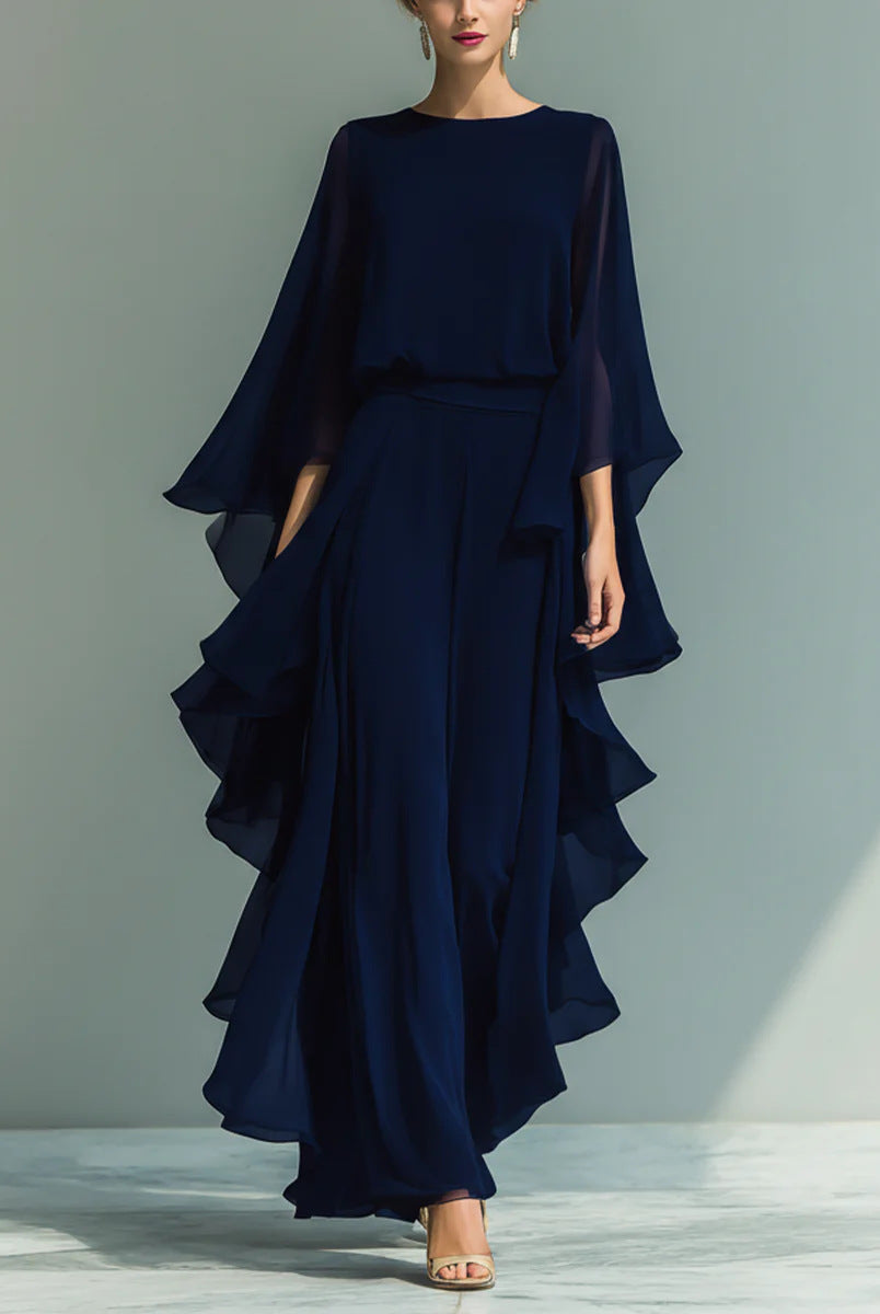 Callie | Elegant Flowing Evening Jumpsuit