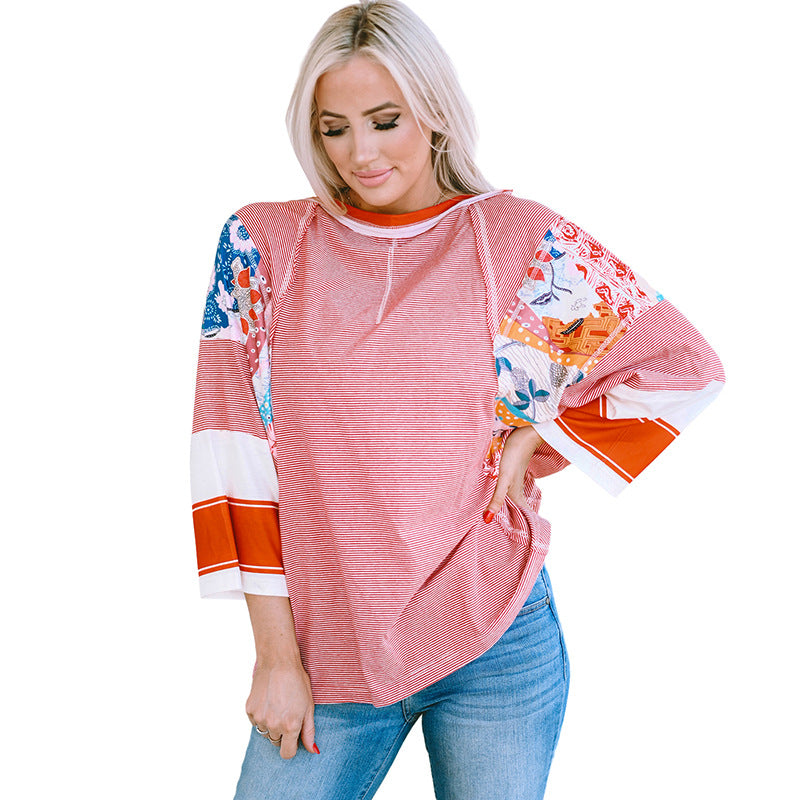 Francisca | Lightweight Patchwork Batwing Top
