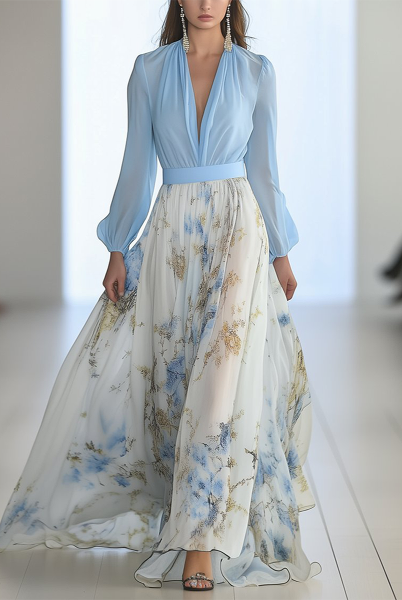 Stephany | Beautiful Maxi Dress with Floral Print
