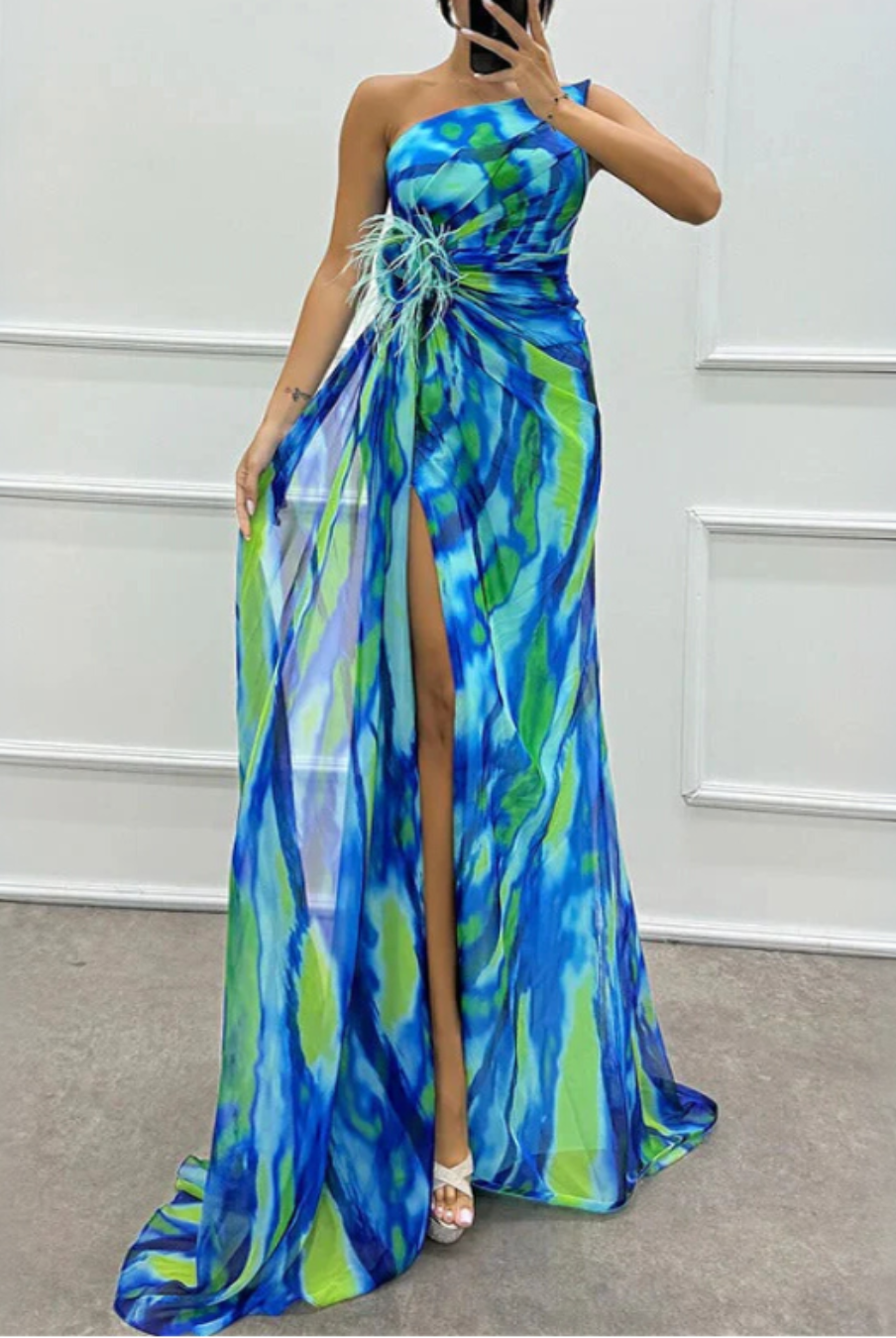 Maryann | Vibrant Draped Dress