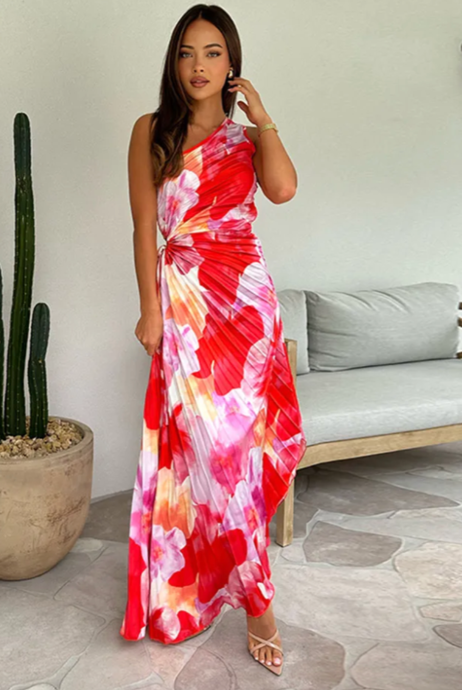 Ivette | Vibrant Tropical Evening Dress
