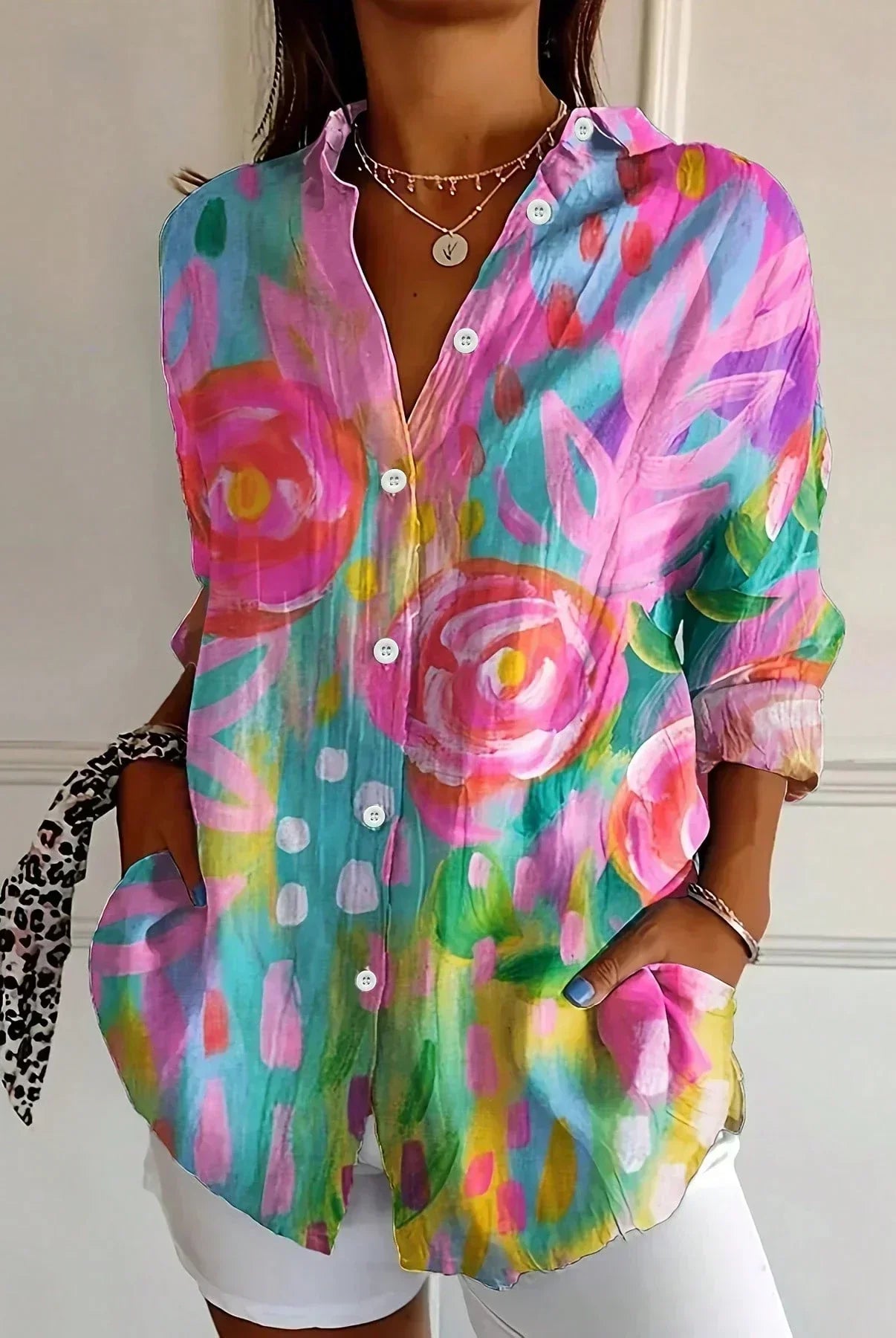 Kristy | Colorful Pattern Blouse