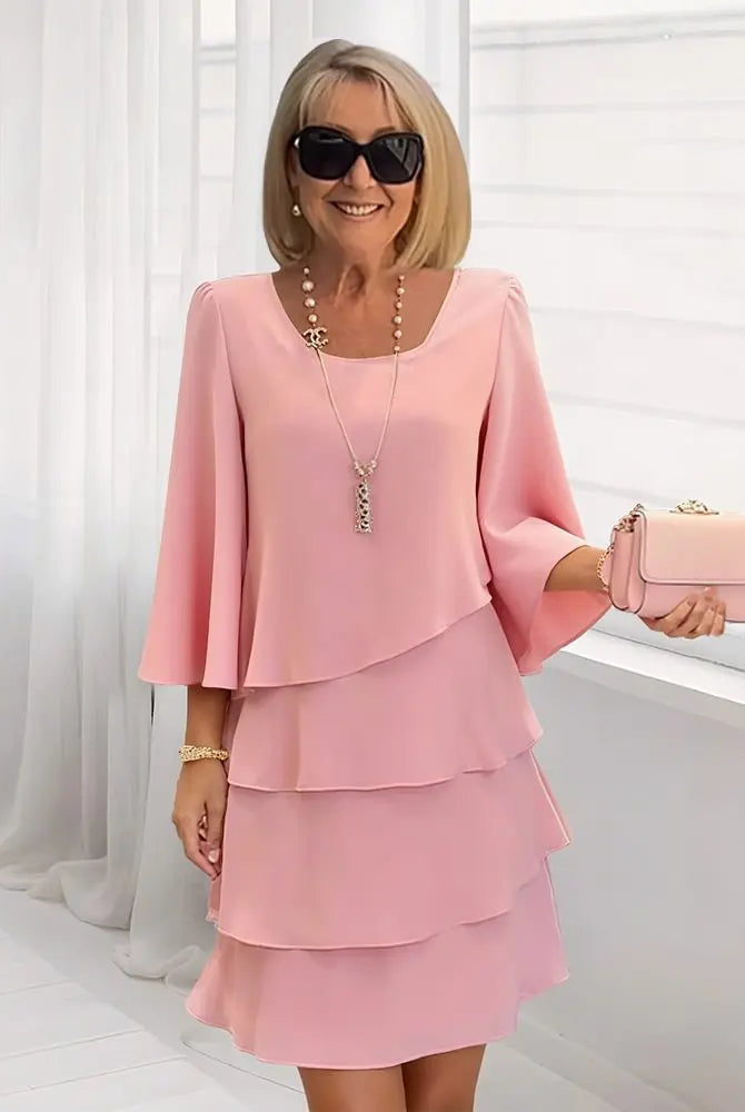 Noelia | Elegant Comfort Ruffle Dress